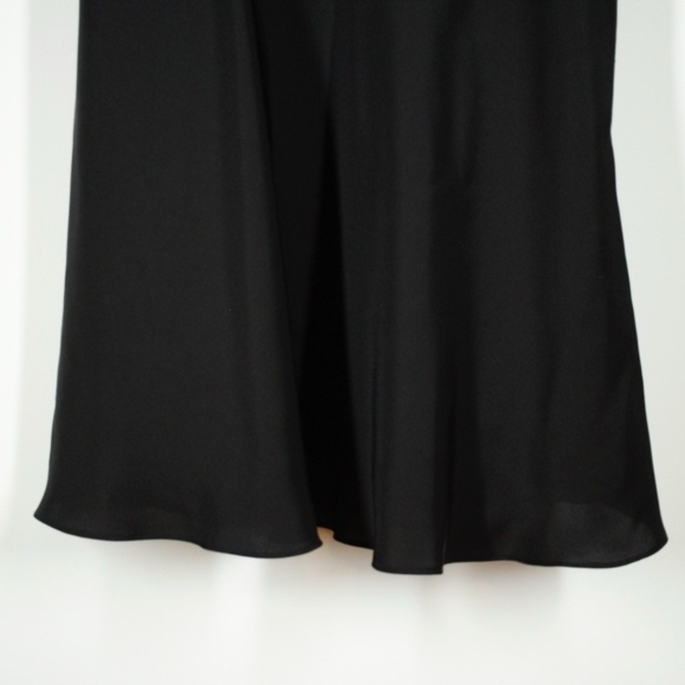 NEW Theory Black Silk Sleeveless V-Neck Mini Dress - Picture 4 of 7